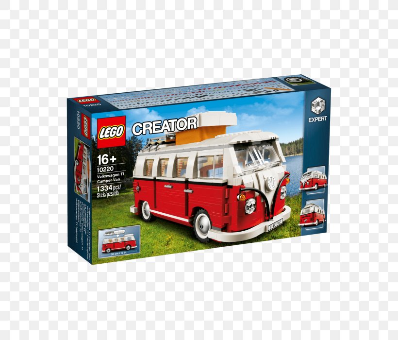 Volkswagen Type 2 Volkswagen Beetle LEGO 10220 Creator Volkswagen T1 Camper Van, PNG, 700x700px, Volkswagen Type 2, Campervan, Campervans, Car, Lego Download Free