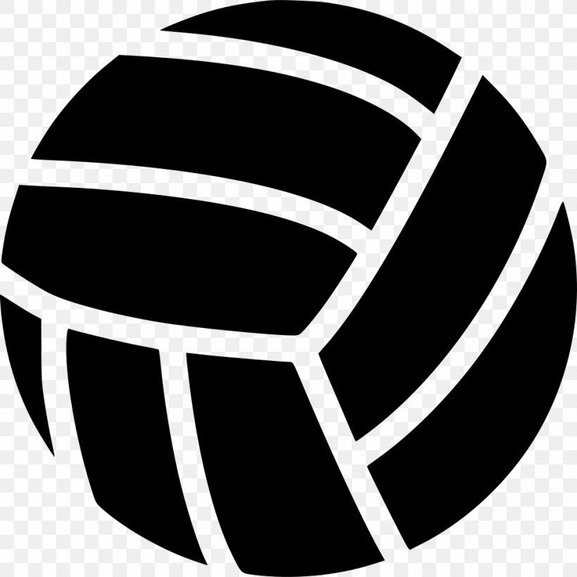 Volleyball Sport, PNG, 980x980px, Volleyball, Ball, Black And White, Brand, Logo Download Free