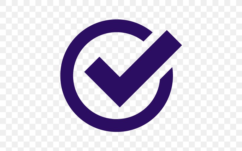 Check Mark, PNG, 512x512px, Check Mark, Area, Brand, Logo, Purple Download Free