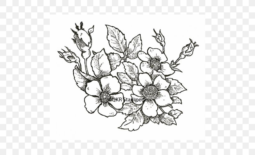 Floral Design Cut Flowers Symmetry Pattern, PNG, 500x500px, Floral Design, Area, Art, Black And White, Branch Download Free