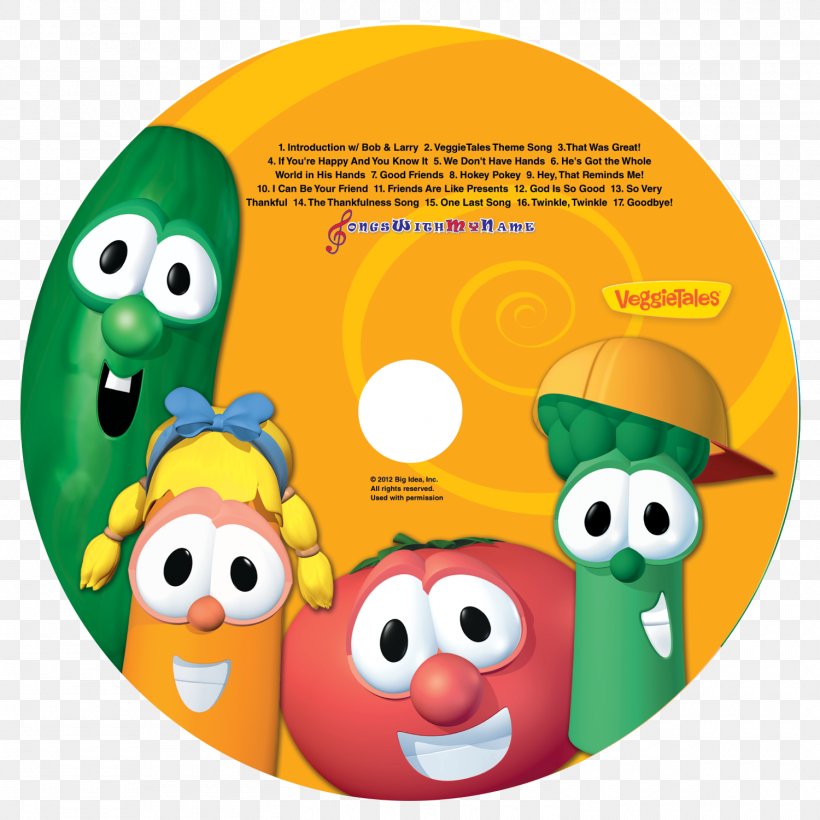 Silly Songs With VeggieTales Silly Songs With Larry Compact Disc, PNG, 1500x1500px, Watercolor, Cartoon, Flower, Frame, Heart Download Free