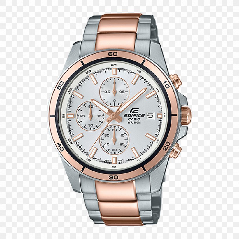 Casio Edifice Analog Watch Chronograph, PNG, 1200x1200px, Casio Edifice, Analog Watch, Brand, Brown, Casio Download Free