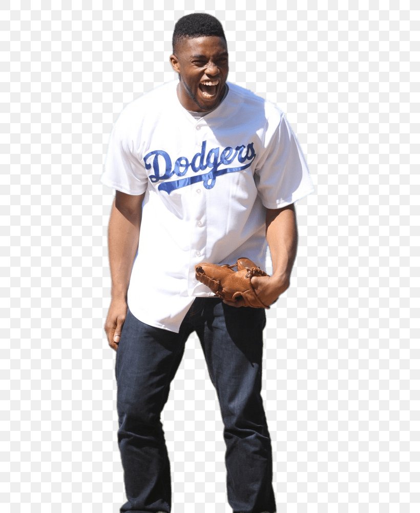 Chadwick Boseman 0 Los Angeles Dodgers Jackie Robinson Jersey, PNG, 673x1000px, Chadwick Boseman, Actor, Angelina Jolie, Arm, Athlete Download Free