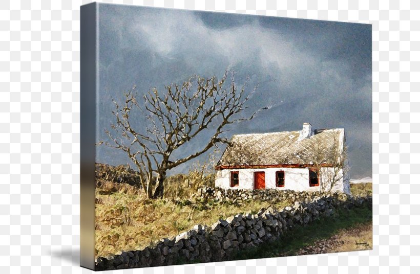 Ireland Cottage Painting Connemara House, PNG, 650x536px, Ireland, Art, Barn, Connemara, Cottage Download Free