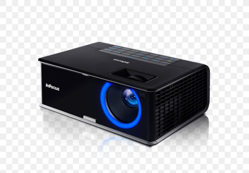 Multimedia Projectors InFocus Digital Light Processing Handheld Projector, PNG, 570x570px, Multimedia Projectors, Digital Light Processing, Electronic Device, Electronics, Electronics Accessory Download Free