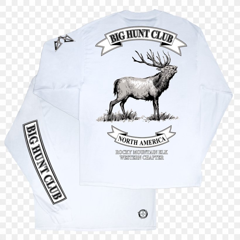Rocky Mountains Rocky Mountain Elk T-shirt Hunting, PNG, 1000x1000px, Rocky Mountains, Brand, Cattle, Cattle Like Mammal, Clothing Download Free