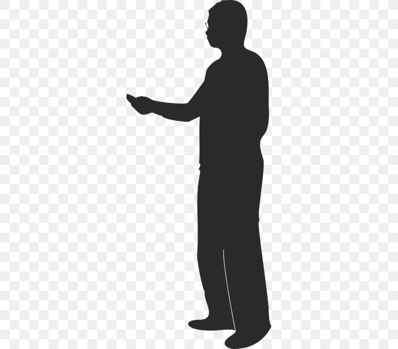 Silhouette Clip Art, PNG, 360x720px, Silhouette, Arm, Black And White, Finger, Hand Download Free