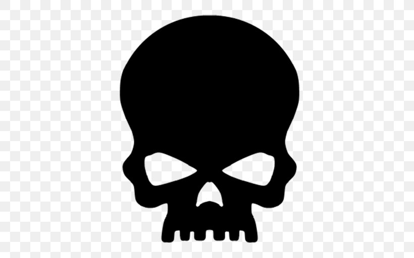 Skull Silhouette, PNG, 512x512px, Skull, Bone, Drawing, Head, Logo Download Free