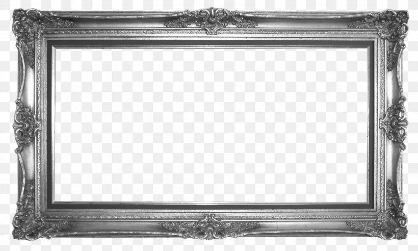 Picture Frames Silver Photography, PNG, 2207x1326px, Picture Frames, Black And White, Digital Image, Drawing, Mirror Download Free