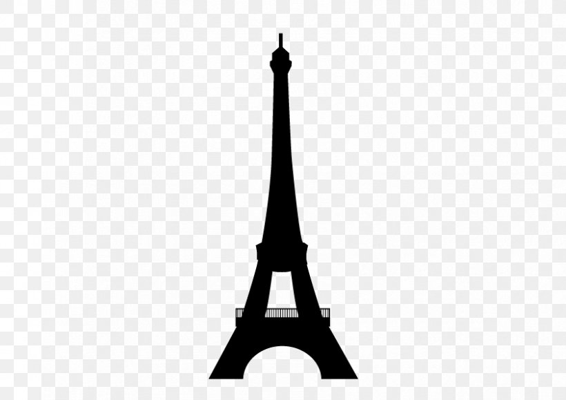 Eiffel Tower Silhouette Paper Clip Art, PNG, 842x595px, Eiffel Tower, Black And White, Drawing, France, Monochrome Download Free