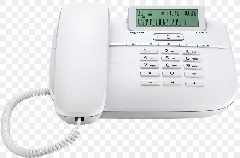 Gigaset DA610 Telephone Gigaset Communications Home & Business Phones Analog Signal, PNG, 1560x1030px, Gigaset Da610, Analog Signal, Analog Telephone Adapter, Communication, Corded Phone Download Free