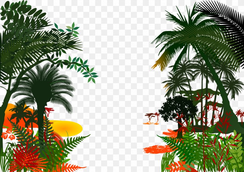 Jungle Royalty-free Clip Art, PNG, 1754x1240px, Jungle, Arecales, Cartoon, Grass, Landscape Download Free