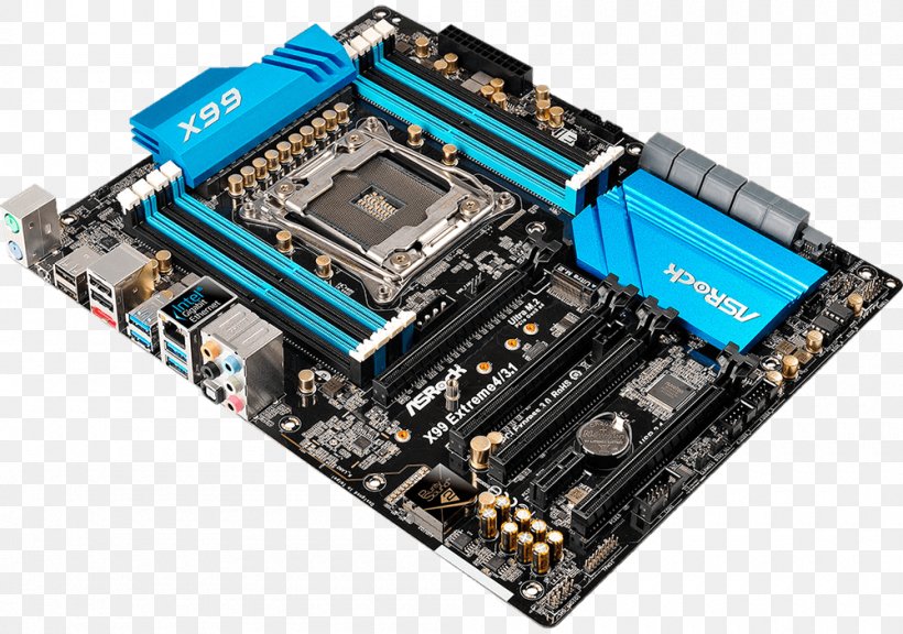 Motherboard DDR4 SDRAM LGA 2011 ATX Intel X99, PNG, 1000x703px, Motherboard, Asrock, Atx, Chipset, Computer Component Download Free
