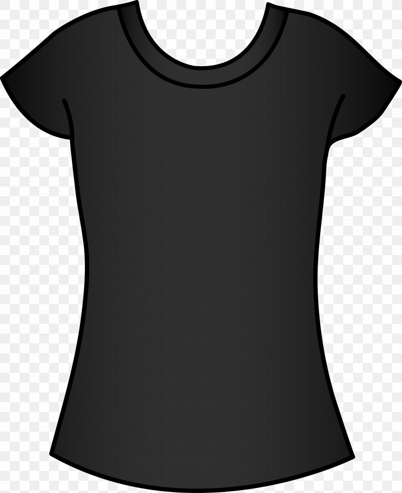 T-shirt Template Polo Shirt Clip Art, PNG, 5785x7096px, Tshirt, Black, Black And White, Button, Clothing Download Free