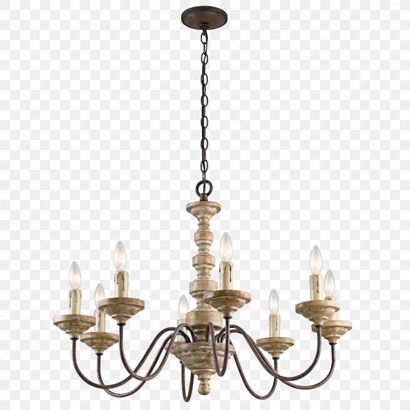 Chandelier Lighting Kichler Pendant Light, PNG, 1200x1200px, Chandelier, Brass, Ceiling, Ceiling Fixture, Decor Download Free