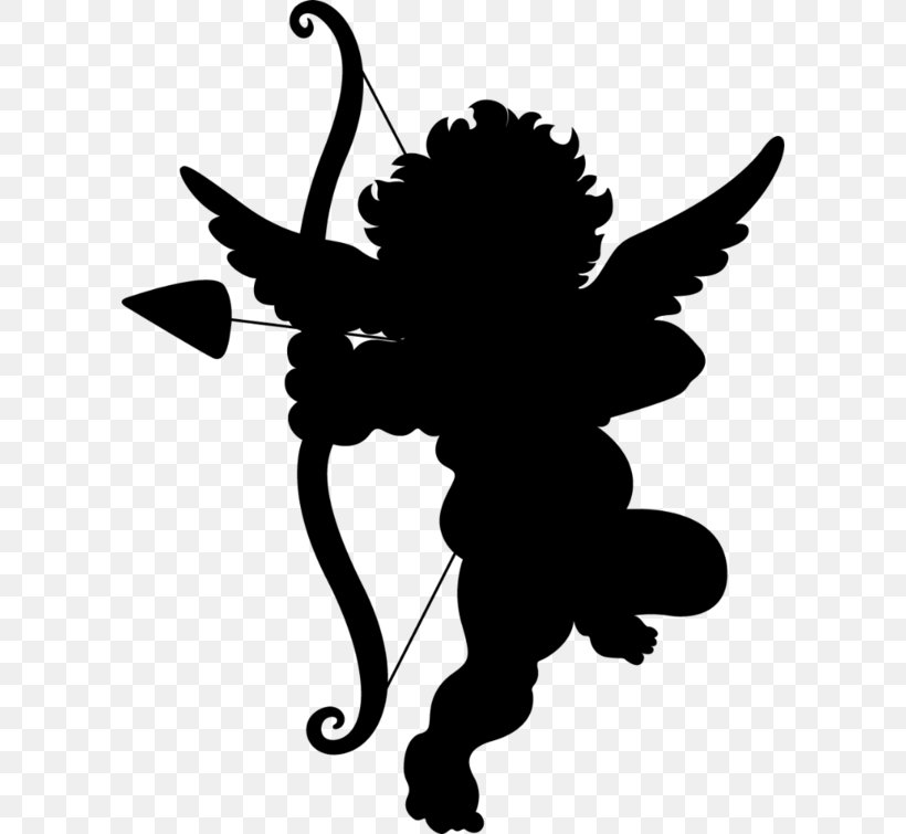 Psyche Revived By Cupid's Kiss Clip Art, PNG, 600x755px, Cupid, Art, Black And White, Cartoon, Drawing Download Free