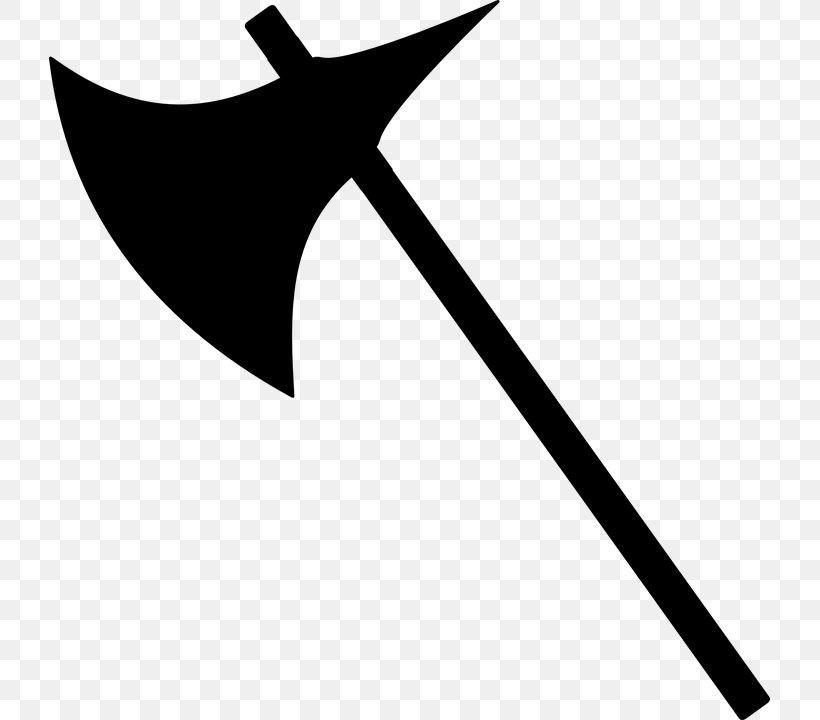 Battle Axe Middle Ages Clip Art, PNG, 721x720px, Battle Axe, Axe, Black And White, Blade, Dane Axe Download Free