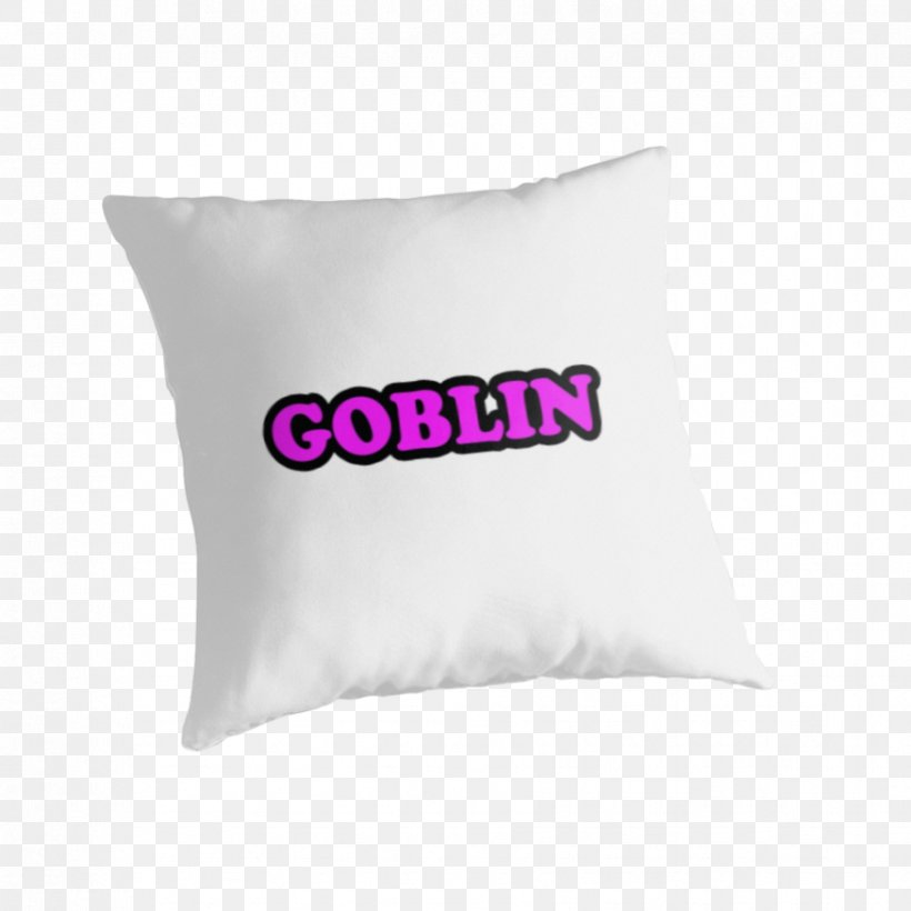 Cushion Throw Pillows Goblin (Deluxe) Textile, PNG, 875x875px, Cushion, Material, Pillow, Text, Textile Download Free