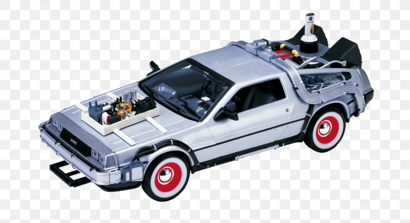 Dr. Emmett Brown DeLorean Time Machine Back To The Future Die-cast Toy Welly, PNG, 1064x581px, 124 Scale, Dr Emmett Brown, Automotive Design, Automotive Exterior, Back To The Future Download Free