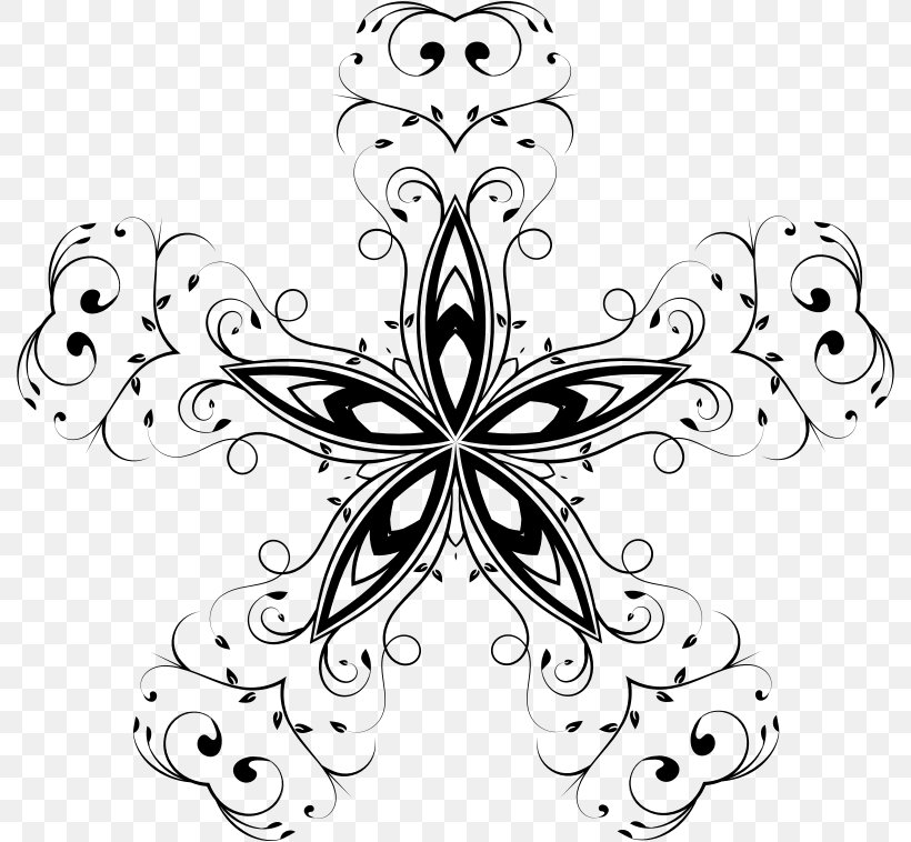 Flower Floral Design Clip Art, PNG, 790x758px, Flower, Artwork, Black, Black And White, Body Jewellery Download Free