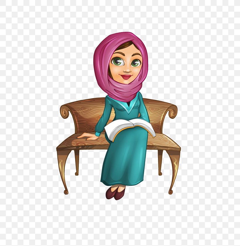 Muslim Women In Islam Clip Art, PNG, 595x842px, Muslim, Arab Muslims, Art, Cartoon, Fictional Character Download Free