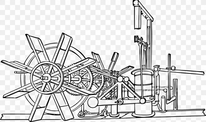 North River Steamboat Machine Clip Art, PNG, 1280x761px, Steamboat, Auto Part, Black And White, Drawing, Hardware Accessory Download Free