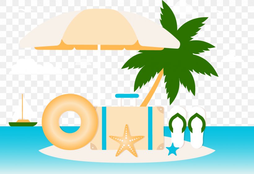 Sandy Beach Summer Vacation Illustration, PNG, 1400x958px, Sandy Beach, Area, Beach, Brand, Designer Download Free