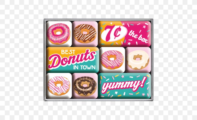 Best Donuts In Town Pączki Bakery Craft Magnets, PNG, 500x500px, Donuts, Bakery, Best Donuts In Town, Cake, Chocolate Download Free