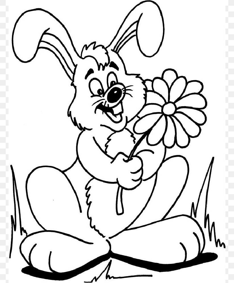 Easter Bunny The Tale Of Peter Rabbit Coloring Book Clip Art, PNG, 760x991px, Watercolor, Cartoon, Flower, Frame, Heart Download Free