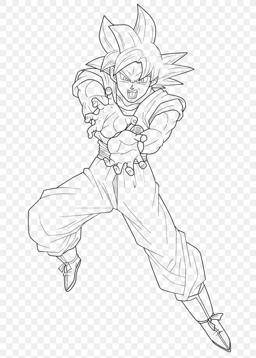 Goku Trunks Paragus Super Saiyan, PNG, 696x1147px, Goku, Arm, Artwork, Black, Black And White Download Free
