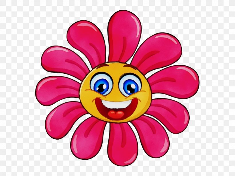 Emoticon, PNG, 1023x767px, Watercolor, Cartoon, Emoticon, Flower, Magenta Download Free