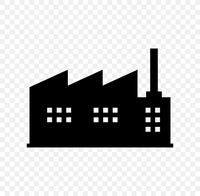 Factory Manufacturing Industry, PNG, 800x800px, Factory, Architectural Engineering, Area, Black, Black And White Download Free