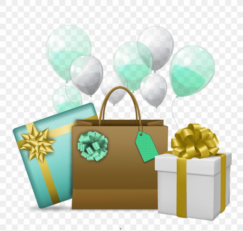Gift Birthday Balloon, PNG, 900x859px, Gift, Bag, Balloon, Birthday, Box Download Free