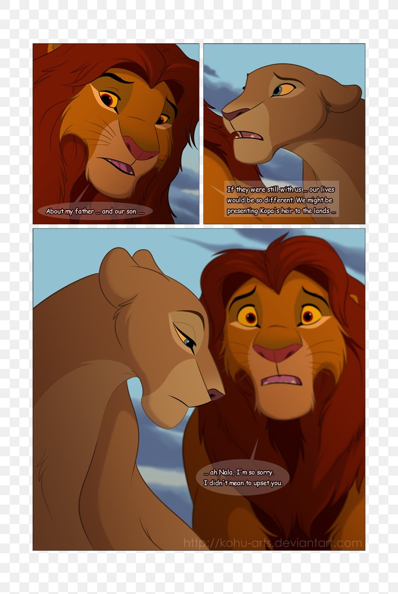 The Lion King Nala Simba Art, PNG, 792x1224px, Lion, Art, Big Cats, Carnivoran, Cartoon Download Free