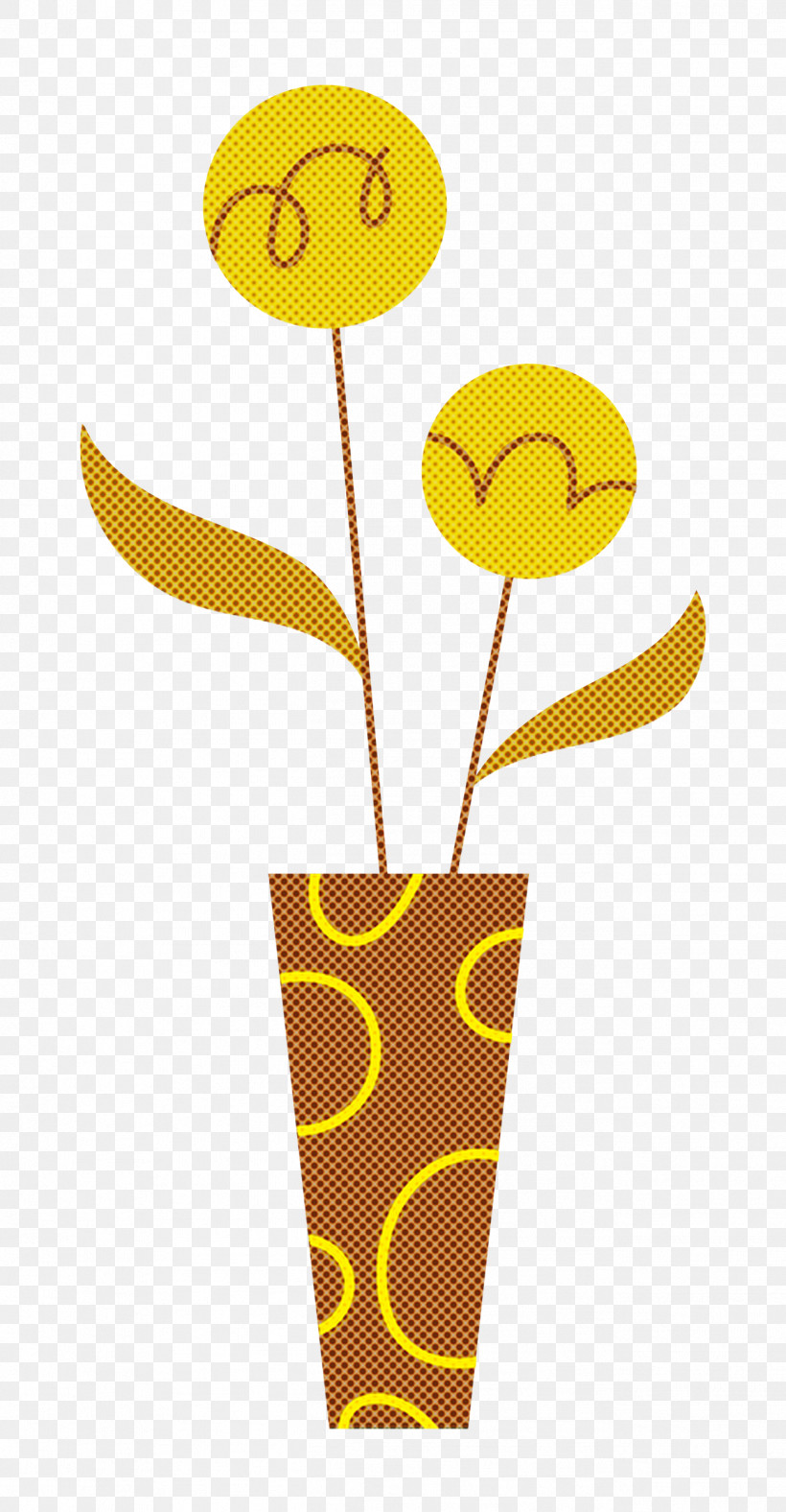 Flower Cut Flowers Flowerpot Yellow Sunflower / M, PNG, 1299x2498px, Flower, Cut Flowers, Flowerpot, Geometry, Line Download Free
