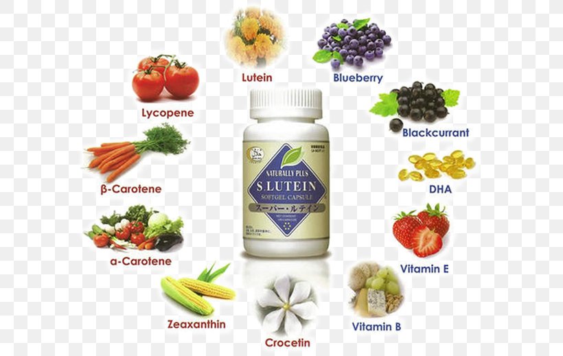 Lutein Dietary Supplement Health Food Disease, PNG, 600x519px, Lutein, Brand, Carotene, Diet, Diet Food Download Free