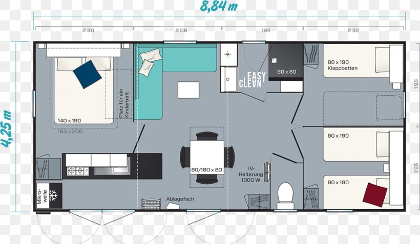 Mobile Home Campervans Bedroom, PNG, 1000x582px, Mobile Home, Air Conditioning, Architecture, Area, Bed Download Free