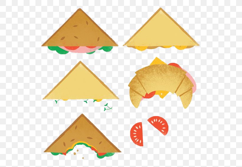 Croissant Sandwich Gyu-Kaku Food Illustration, PNG, 564x564px, Croissant, Bread, Food, Gyukaku, Lunch Download Free