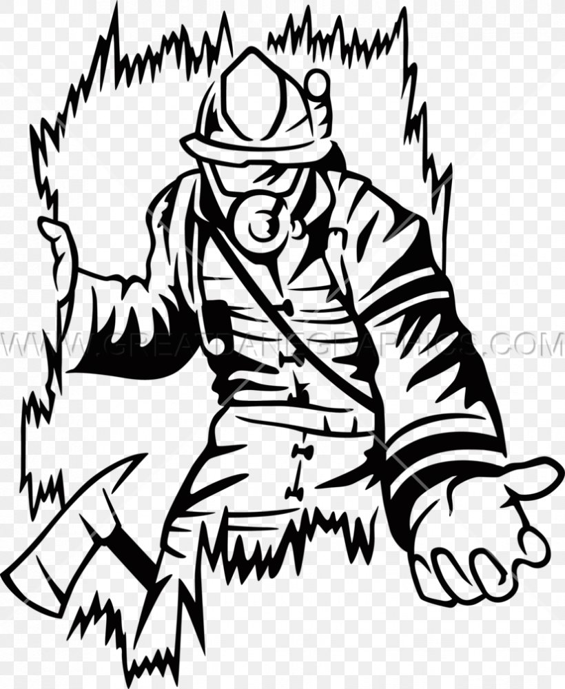 Firefighter Black And White Drawing Clip Art, PNG, 825x1007px, Firefighter, Art, Artwork, Black, Black And White Download Free