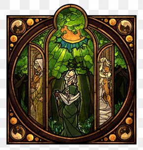 Winding Path - Artist Tisiphone Stained Glass DeviantArt PNG