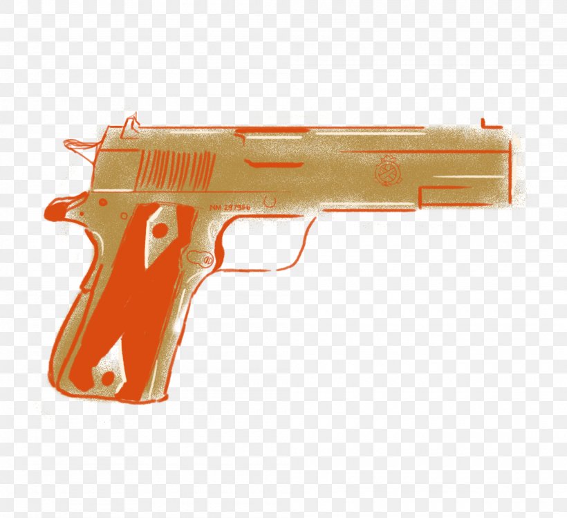 Firearm Air Gun Ranged Weapon, PNG, 2000x1827px, Firearm, Air Gun, Gun, Handgun, Orange Download Free