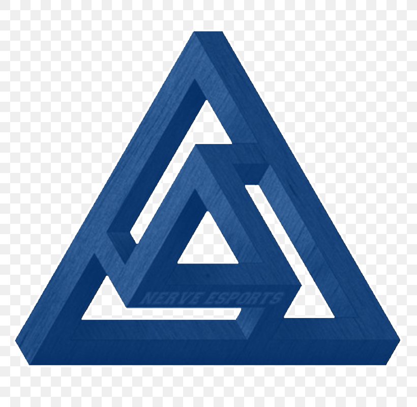 Penrose Triangle Geometry Geometrical-optical Illusions Twitch, PNG, 800x800px, Penrose Triangle, Behance, Blue, Brand, Electric Blue Download Free