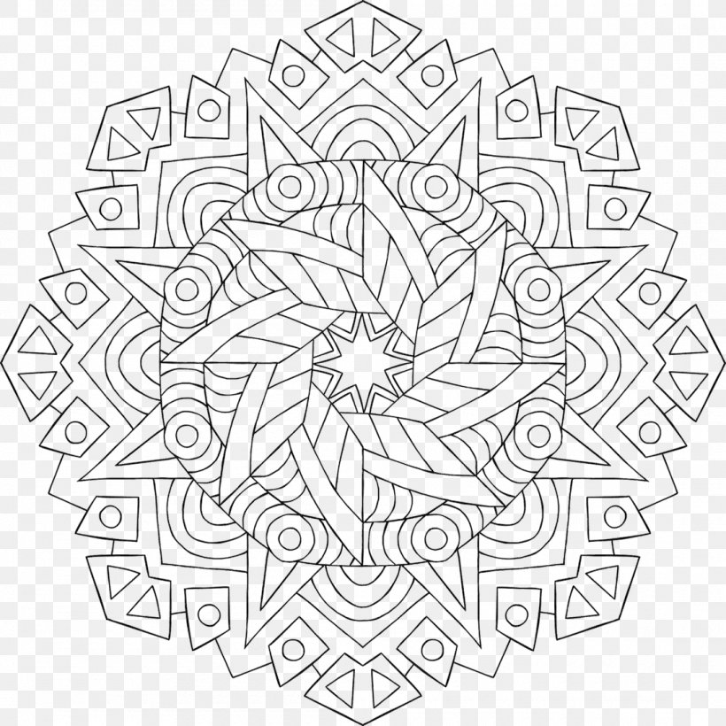 Bodhi Tree Mandala Buddhism Coloring Book Enlightenment, PNG, 1100x1100px, Bodhi Tree, Adult, Area, Black And White, Book Download Free
