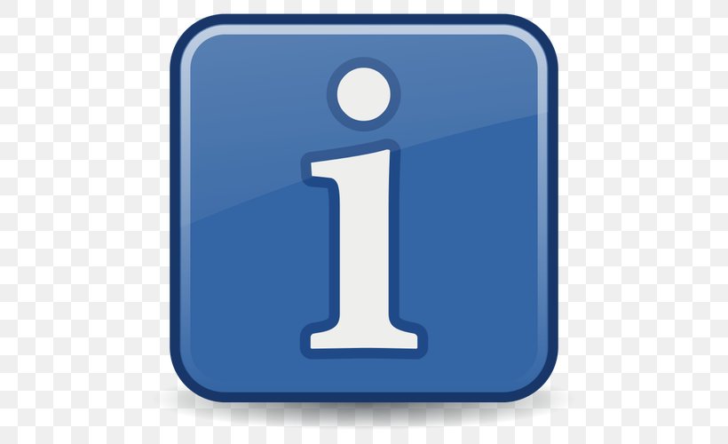 Information Symbol Clip Art, PNG, 500x500px, Information, Blue, Computer, Definition, Electric Blue Download Free