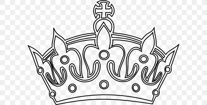 Crown Keep Calm And Carry On Clip Art, PNG, 600x419px, Crown, Area, Artwork, Auto Part, Black And White Download Free