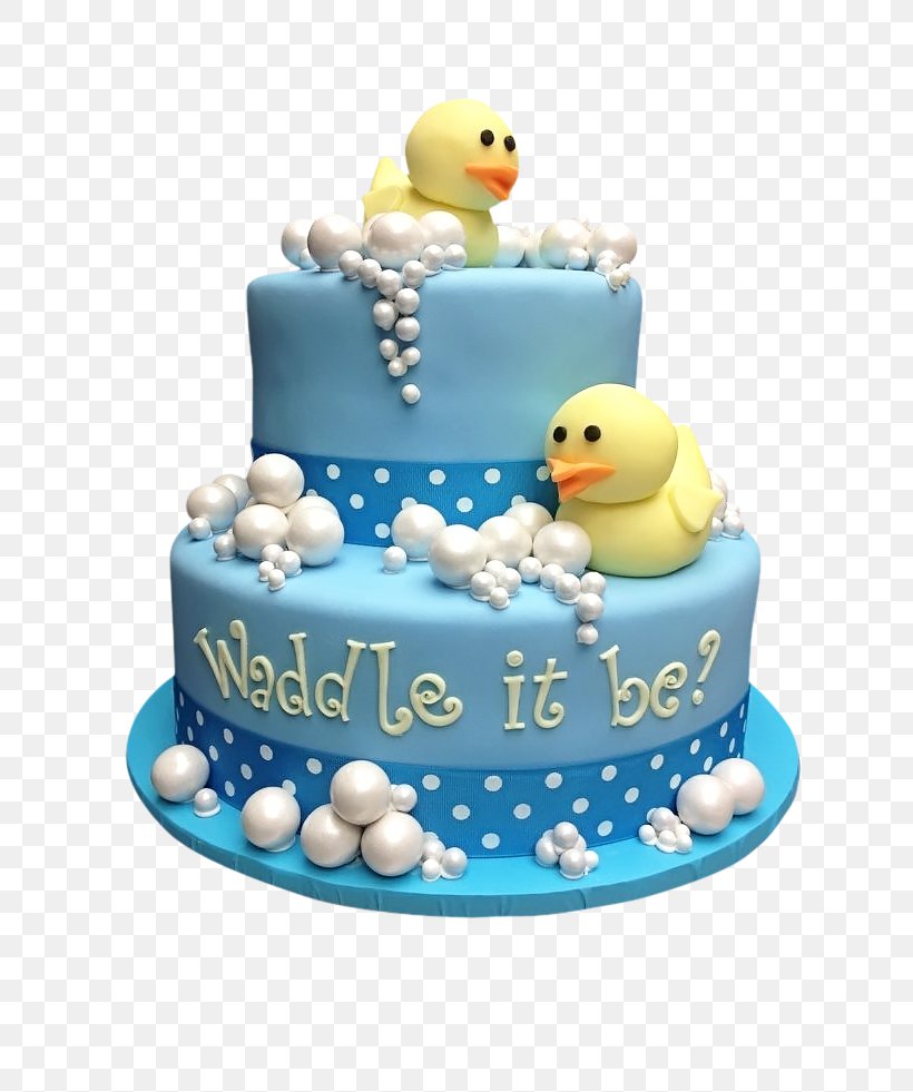 Duck Birthday Cake Gender Reveal Baby Shower, PNG, 736x981px, Duck, Baby Shower, Birth, Birthday, Birthday Cake Download Free