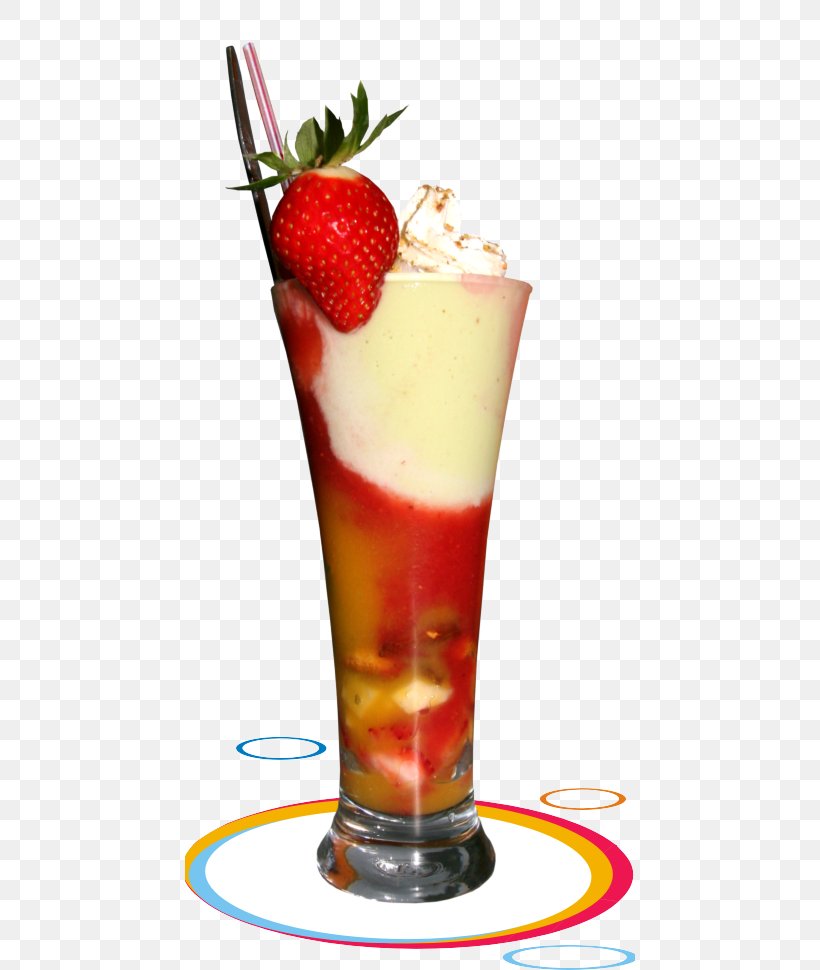 Sundae Strawberry Juice Cocktail Non-alcoholic Drink, PNG, 450x970px, Sundae, Batida, Cocktail, Cocktail Garnish, Dairy Product Download Free