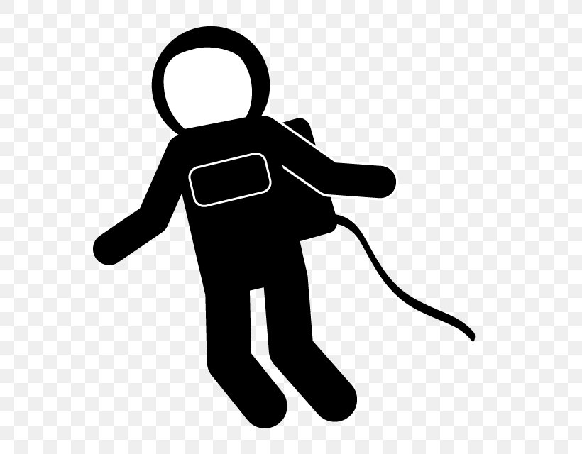 Astronaut Weightlessness Job Clip Art, PNG, 640x640px, Astronaut, Artwork, Black, Black And White, Drawing Download Free