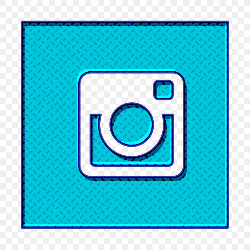 Instagram Icon Square Icon, PNG, 1114x1114px, Instagram Icon, Aqua, Circle, Electric Blue, Line Download Free