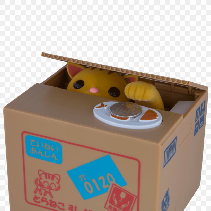 Piggy Bank Cat Coin Box, PNG, 1024x1024px, Piggy Bank, Bank, Box, Cardboard, Carton Download Free